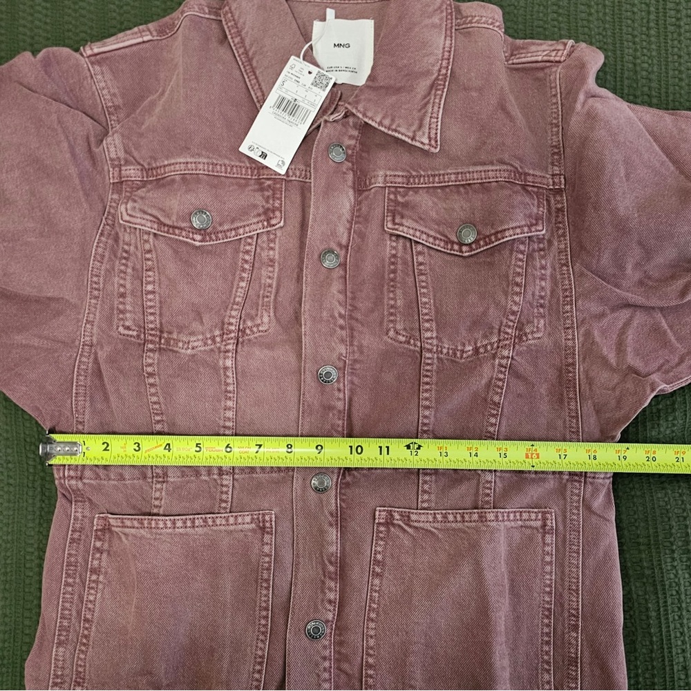 Denim Jacket with Drawstring - Picture 7 of 7